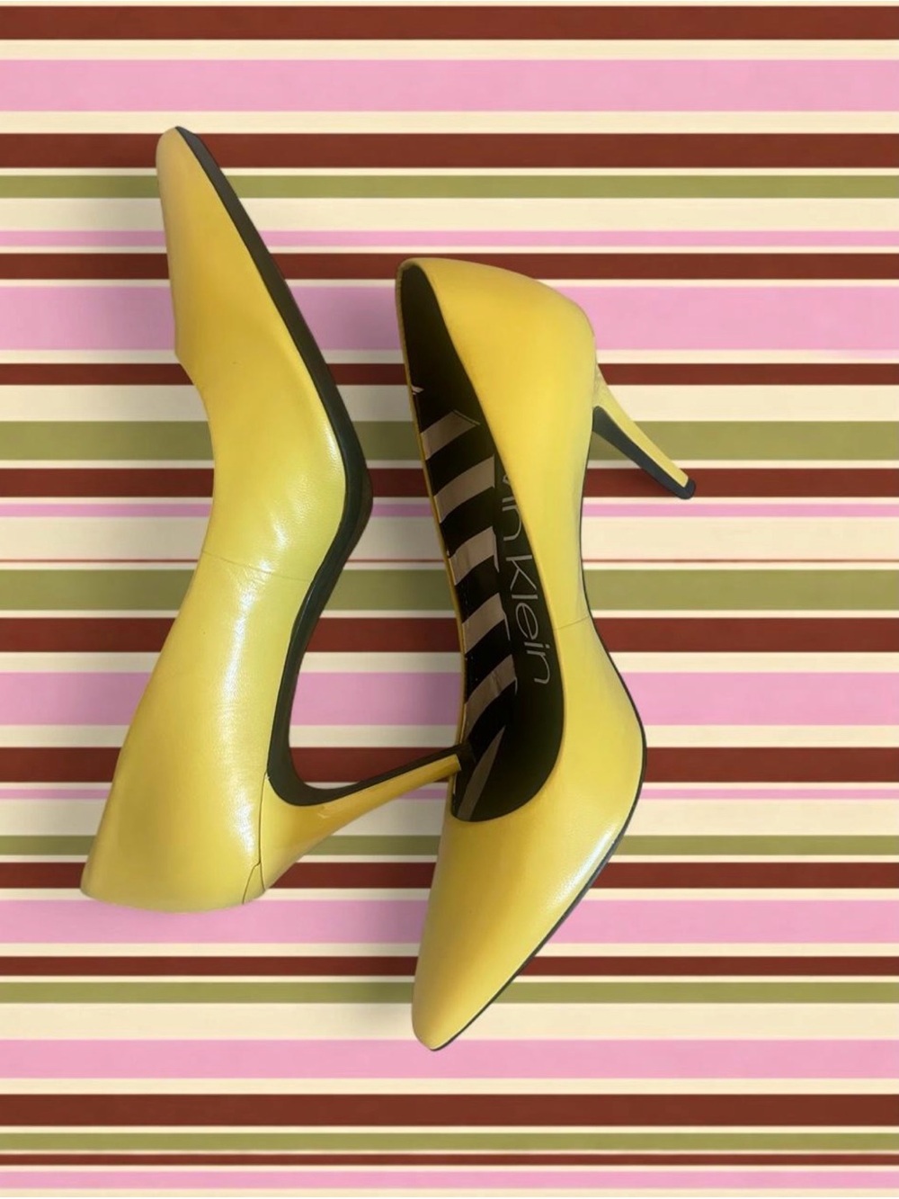 Skechers Yellow Pointed-Toe Stiletto Pumps